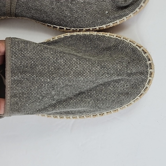 NEW H&M Men's Gray Espadrille Sandals Traditional Jute Soles, sz 10.5 - Picture 11 of 12